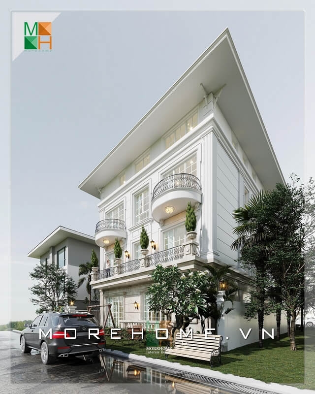 Màu sắc trẻ trung, cao cấp của thiết kế kiến trúc biệt thự, nhà phố gây ấn tượng và thu hút từ cái nhìn đầu tiên.