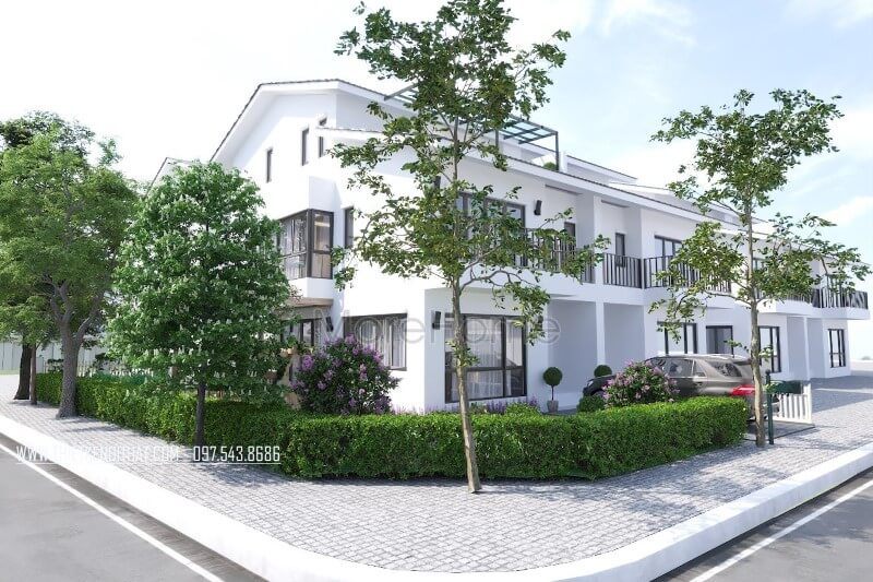 Thiết kế kiến trúc và ngoại thất cho biệt thự cao cấp tại Ecopark Hưng Yên hiện đại